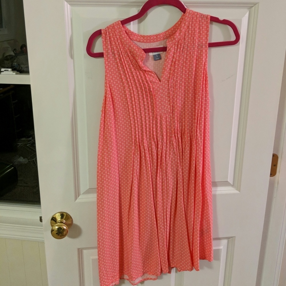 Pink mini summer dress